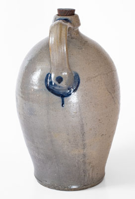 Rare W. C. HARMON Western Pennsylvania Stoneware Jug, New Castle area, third quarter 19th century