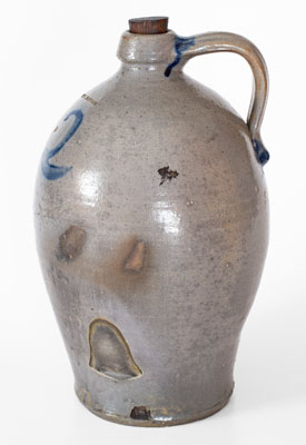 Rare W. C. HARMON Western Pennsylvania Stoneware Jug, New Castle area, third quarter 19th century