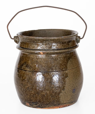 Bail-Handled Crawford County, Georgia Stoneware Jar, late 19th or early 20th century