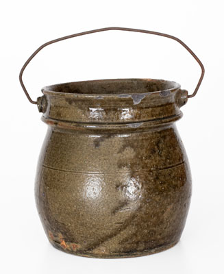 Bail-Handled Crawford County, Georgia Stoneware Jar, late 19th or early 20th century