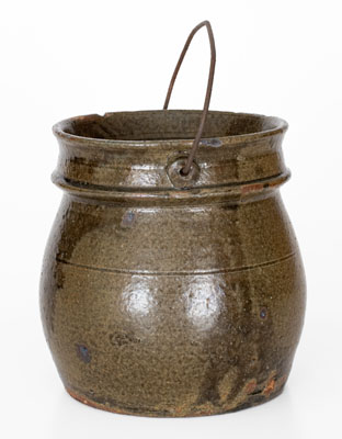 Bail-Handled Crawford County, Georgia Stoneware Jar, late 19th or early 20th century