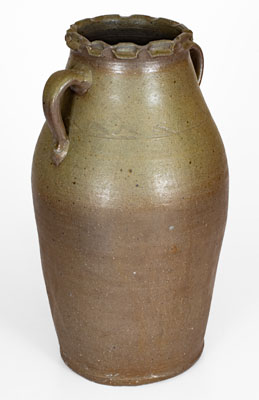 Rare Four-Gallon Salt-Glazed Middle Tennessee Stoneware Vase