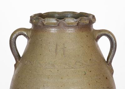 Rare Four-Gallon Salt-Glazed Middle Tennessee Stoneware Vase