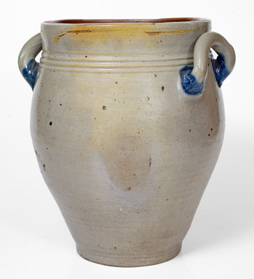 Cobalt-Decorated Stoneware Jar, Northeastern U.S. origin, early 19th century