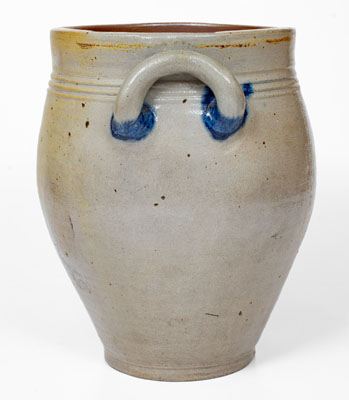 Cobalt-Decorated Stoneware Jar, Northeastern U.S. origin, early 19th century