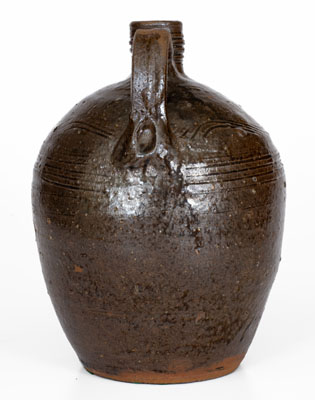 Catawba Valley, NC Alkaline-Glazed Stoneware Jug, mid to late 19th century