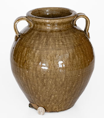 Open-Handled Catawba Valley, North Carolina Stoneware Jar, probably Ritchie Family