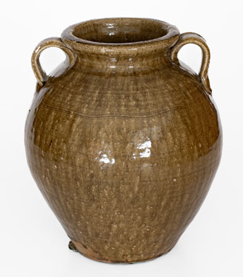 Open-Handled Catawba Valley, North Carolina Stoneware Jar, probably Ritchie Family