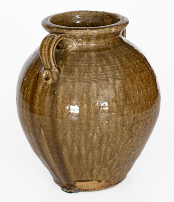 Open-Handled Catawba Valley, North Carolina Stoneware Jar, probably Ritchie Family