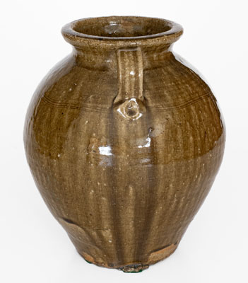 Open-Handled Catawba Valley, North Carolina Stoneware Jar, probably Ritchie Family