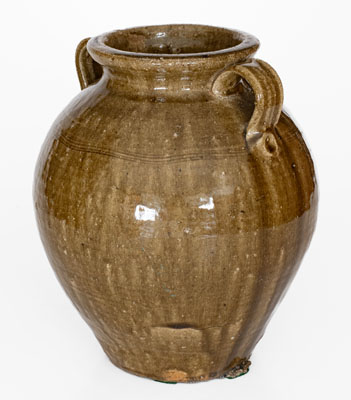 Open-Handled Catawba Valley, North Carolina Stoneware Jar, probably Ritchie Family