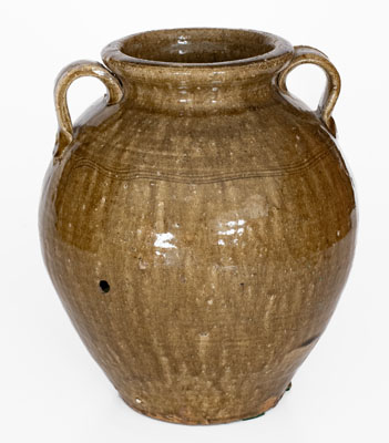 Open-Handled Catawba Valley, North Carolina Stoneware Jar, probably Ritchie Family