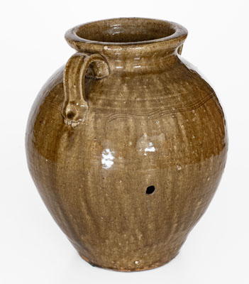 Open-Handled Catawba Valley, North Carolina Stoneware Jar, probably Ritchie Family