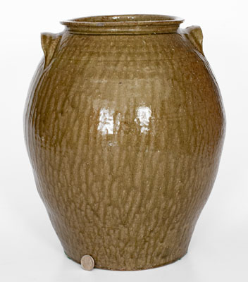 Five-Gallon Southeastern U.S. Alkaline-Glazed Stoneware Jar, second half 19th century