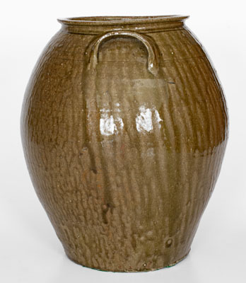 Five-Gallon Southeastern U.S. Alkaline-Glazed Stoneware Jar, second half 19th century