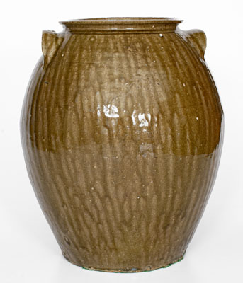 Five-Gallon Southeastern U.S. Alkaline-Glazed Stoneware Jar, second half 19th century