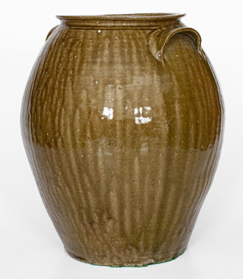 Five-Gallon Southeastern U.S. Alkaline-Glazed Stoneware Jar, second half 19th century