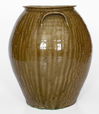 Five-Gallon Southeastern U.S. Alkaline-Glazed Stoneware Jar, second half 19th century