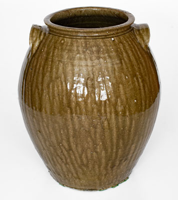 Five-Gallon Southeastern U.S. Alkaline-Glazed Stoneware Jar, second half 19th century