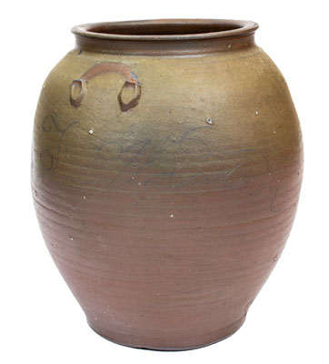 Very Rare Stoneware Jar Inscribed 