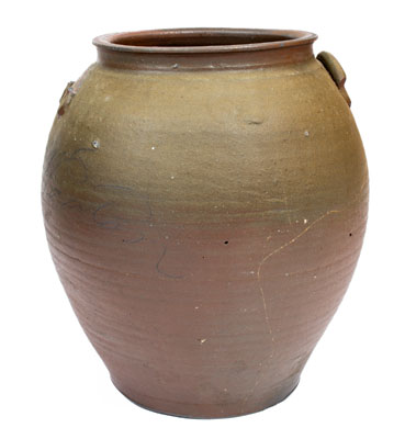 Very Rare Stoneware Jar Inscribed 