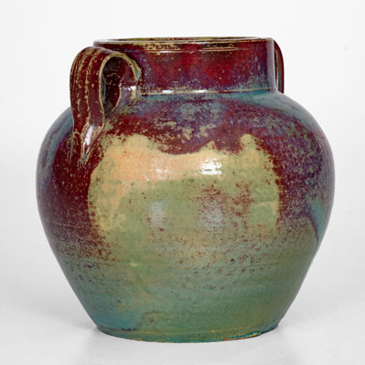 Glazed Art Pottery Vase attrib. Jack Kiser at the J.B. Cole Pottery, Seagrove, North Carolina, c1930