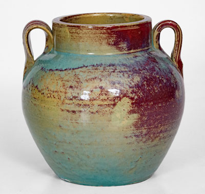 Glazed Art Pottery Vase attrib. Jack Kiser at the J.B. Cole Pottery, Seagrove, North Carolina, c1930