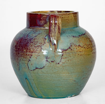 Glazed Art Pottery Vase attrib. Jack Kiser at the J.B. Cole Pottery, Seagrove, North Carolina, c1930