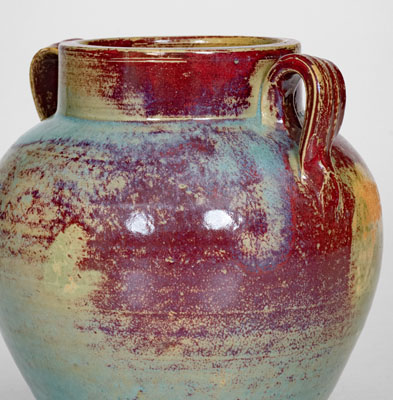 Glazed Art Pottery Vase attrib. Jack Kiser at the J.B. Cole Pottery, Seagrove, North Carolina, c1930