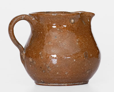 HILTON (Catawba County, North Carolina) Stoneware Pitcher w/ Owl Motif, circa 1940