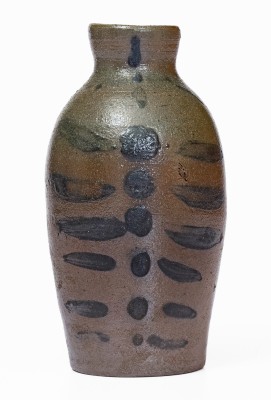 Extremely Rare Miniature Cobalt-Decorated Stoneware Jug, attributed to the Thompson Pottery, Morgantown, WV, circa 1860.