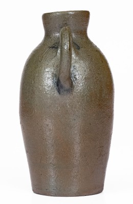 Extremely Rare Miniature Cobalt-Decorated Stoneware Jug, attributed to the Thompson Pottery, Morgantown, WV, circa 1860.