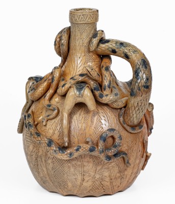 Anna Pottery Snake Jug w/ Man Trapped Inside