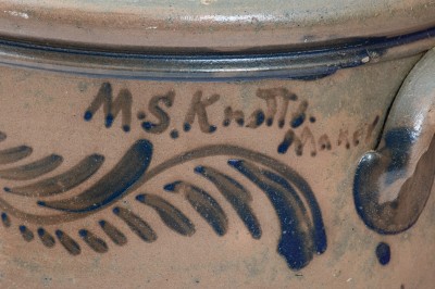 Monumental 10 Gal. R. T. WILLIAMS / NEW GENEVA, PA Stoneware Jar Inscribed 