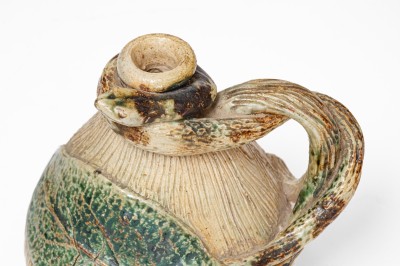 Rare and Fine Temperance / Snake Jug, Anna or Texarkana Pottery, c1885