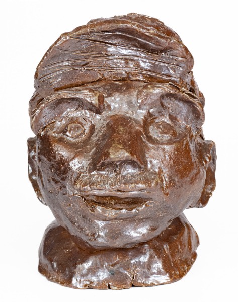 Very Unusual Sewertile Figure of Man with Cap