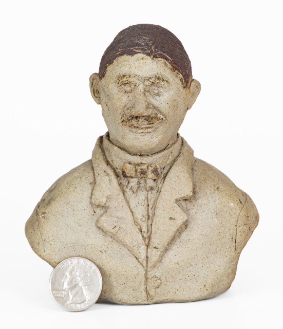 Very Fine Hand-Modeled Stoneware Bust