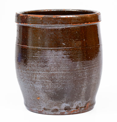 Rare UPTON M. BELL / Waynesboro, Pa Redware Jar, circa 1895
