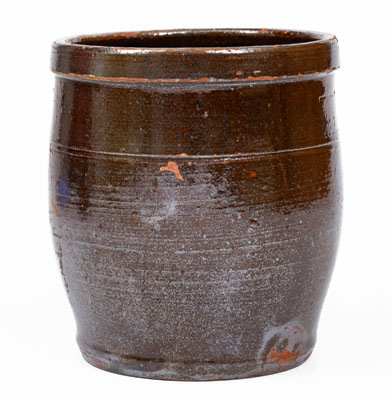Rare UPTON M. BELL / Waynesboro, Pa Redware Jar, circa 1895