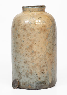 JOHN BELL / WAYNESBORO, PA Stoneware Canning Jar w/ Celadon Glaze