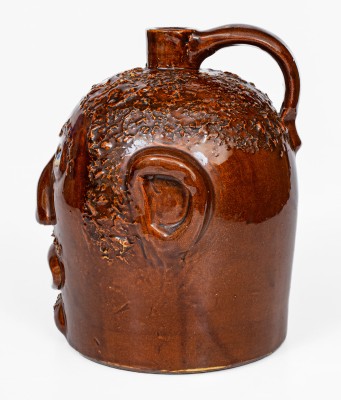 Fine Ohio Stoneware Face Jug, early 20th century