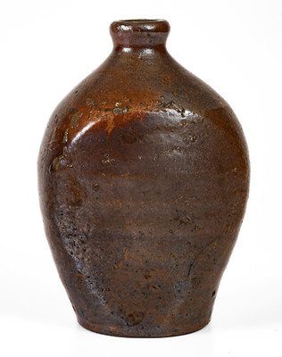 Extremely Rare SMITH (Samuel Smith Pottery, Knox County, TN) Salt-Glazed Stoneware Flask