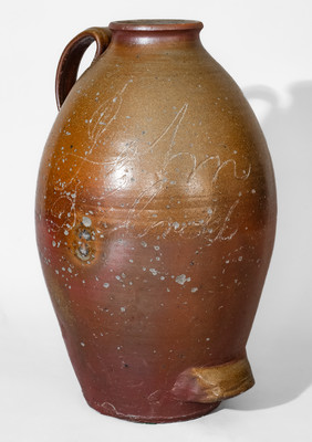 Rare John / D Elrod Middle Tennessee Salt-Glazed Stoneware Honey Jar