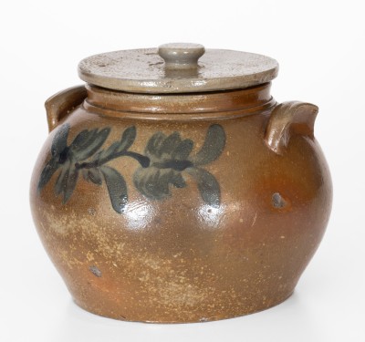 Rare Rockingham County, VA Stoneware Lidded Preserve Jar