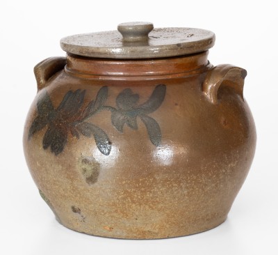 Rare Rockingham County, VA Stoneware Lidded Preserve Jar