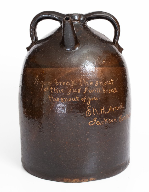 Exceptional Large-Sized Ohio Harvest Jug for 