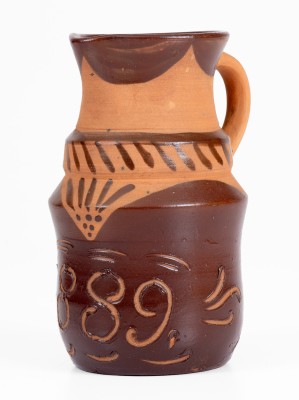 Very Rare Tanware Pitcher w/ Sgraffito 