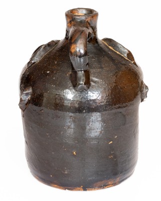 Exceptional Stoneware Cigar-Smoking Face Jug, probably Brown Family, Atlanta