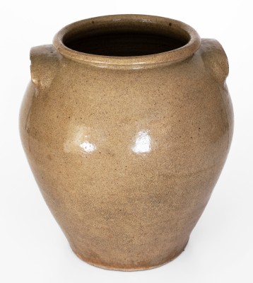 Alkaline-Glazed Stoneware Jar, Stamped 