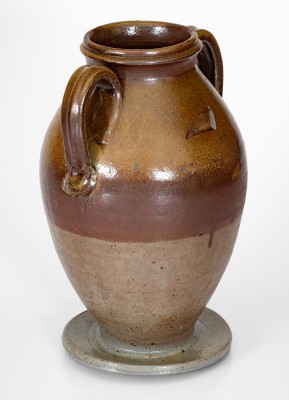 Extremely Rare Stoneware Vase Inscribed 